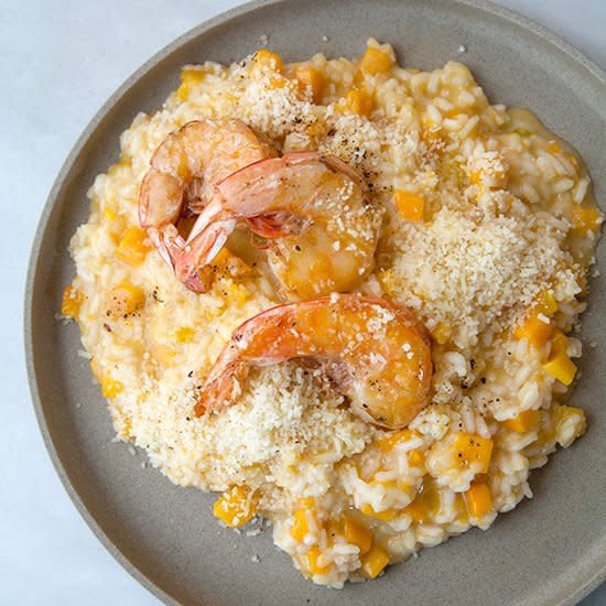 Butternut Squash Risotto with Shrimp