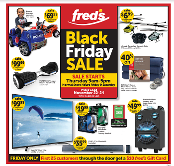 Fred's black fri ad 2018