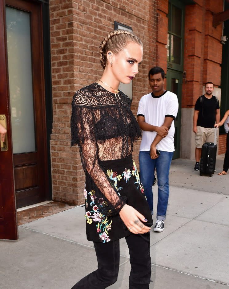 Atkin experimented with braids on the actress. (Photo: Getty Images)