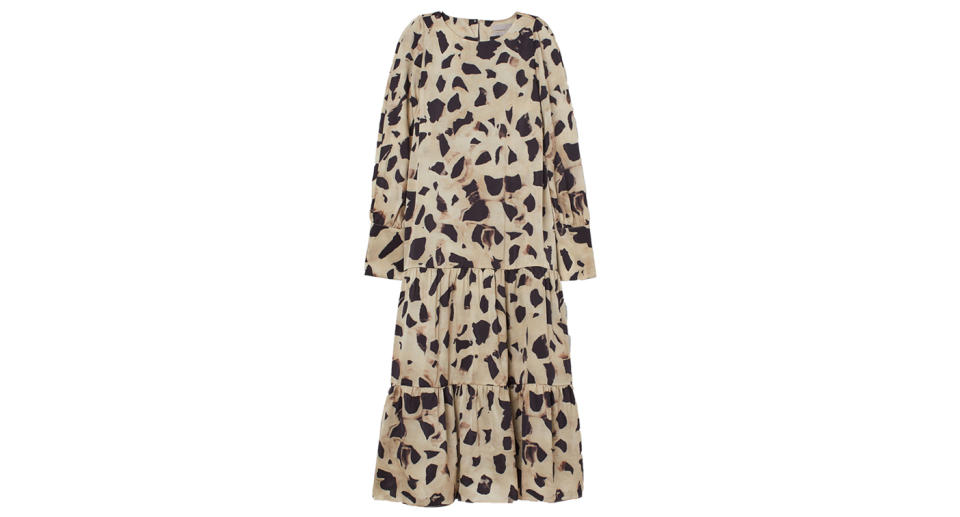 H&M patterned silk midi dress, £119