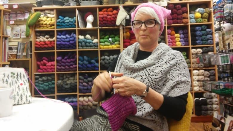 Kelowna knitters join 'Pussyhat' movement