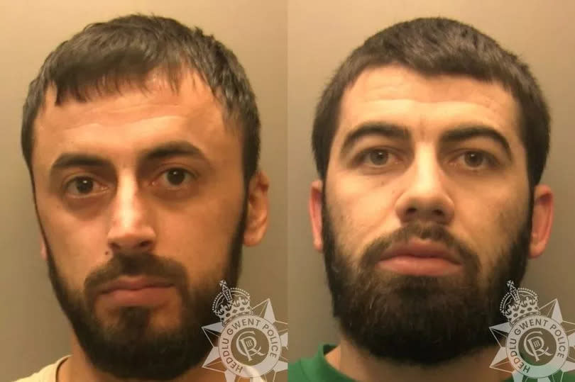 Sardi Hassani (left) and Indrit Neziri (right) werefound tending to a cannabis factory with more than 1,000 plants at a Newport nightclub