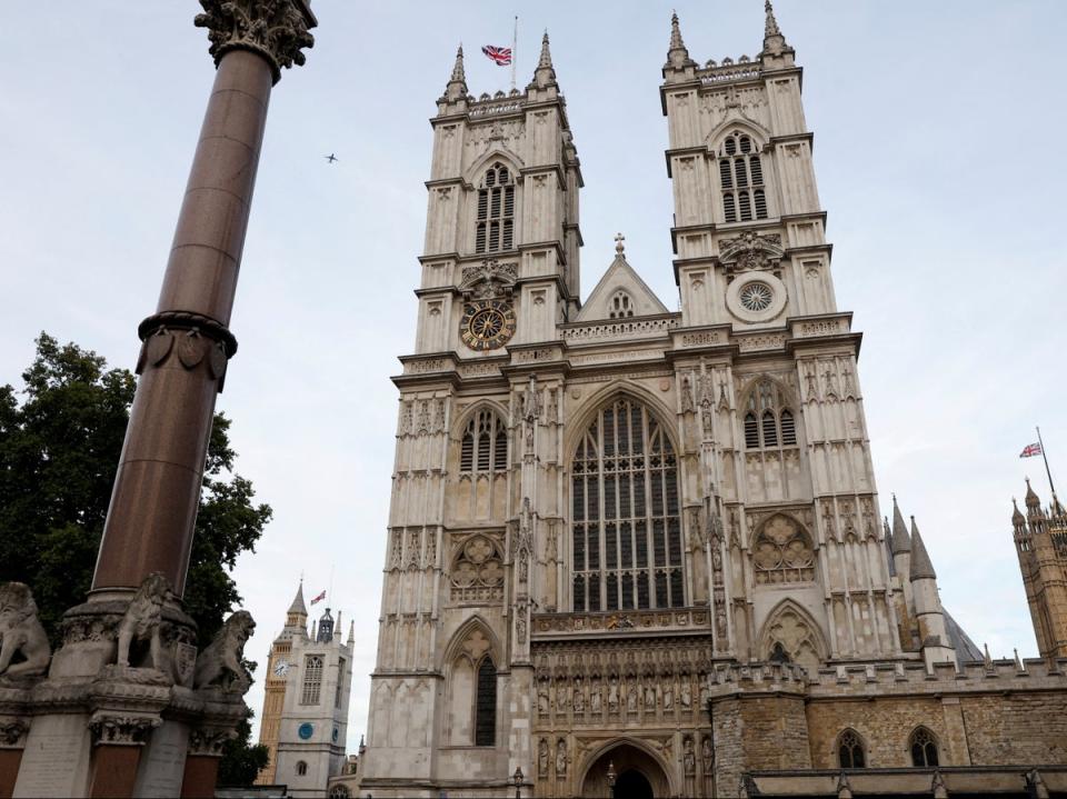 On Monday 19 September, the Queen’s coffin will be taken in a grand military procession from the Palace of Westminster to Westminster Abbey for her funeral (Peter Cziborra/Reuters)