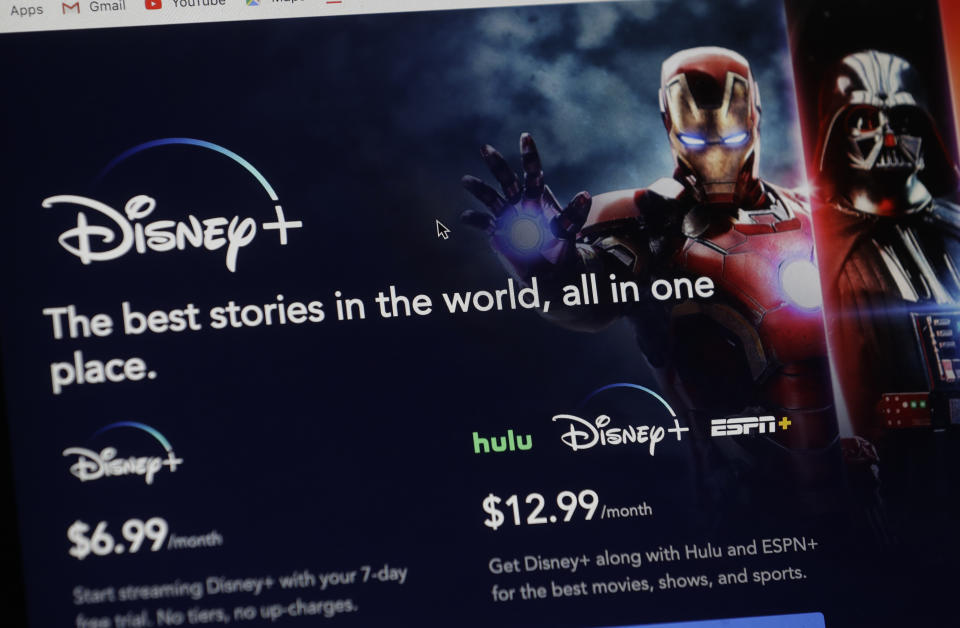 Disney Plus estará disponible en México y Latinoamérica desde el día 17 de noviembre. Hasta entonces, puedes aprovecharte de una oferta especial de prelanzamiento. (AP Photo/Steven Senne)