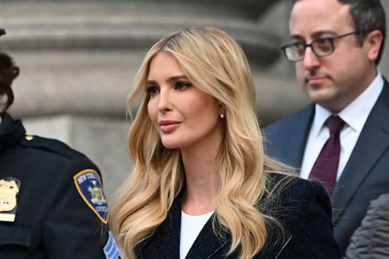 Ivanka Trump exits the courthouse after her first day of testimony in the civil fraud trial against her father and former President Donald Trump at State Supreme Court on Wednesday November 08, 2023 in New York City. The case brought last September by New York Attorney General Letitia James, accuses Trump, his eldest sons and his family business of inflating Trump's net worth by more than $2 billion by overvaluing his real estate portfolio. Photo by Louis Lanzano/UPI