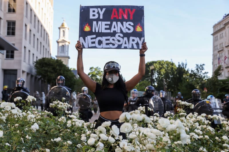 Protests against the death in Minneapolis custody of George Floyd, in Washington