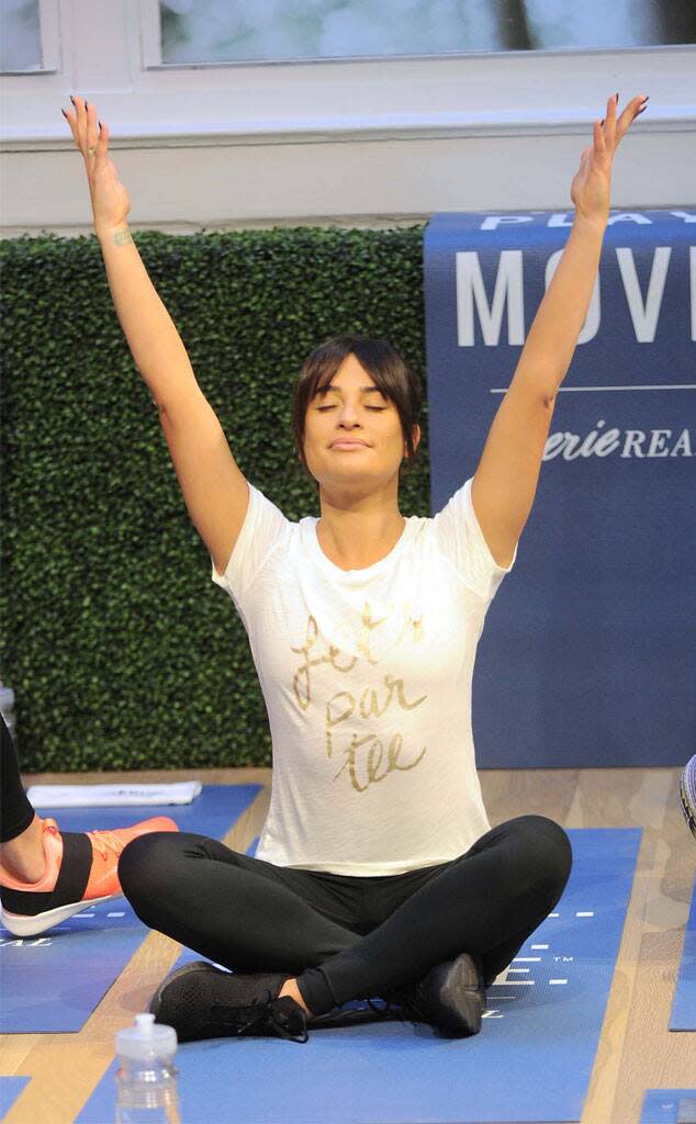 Lea Michele, Holiday Workouts