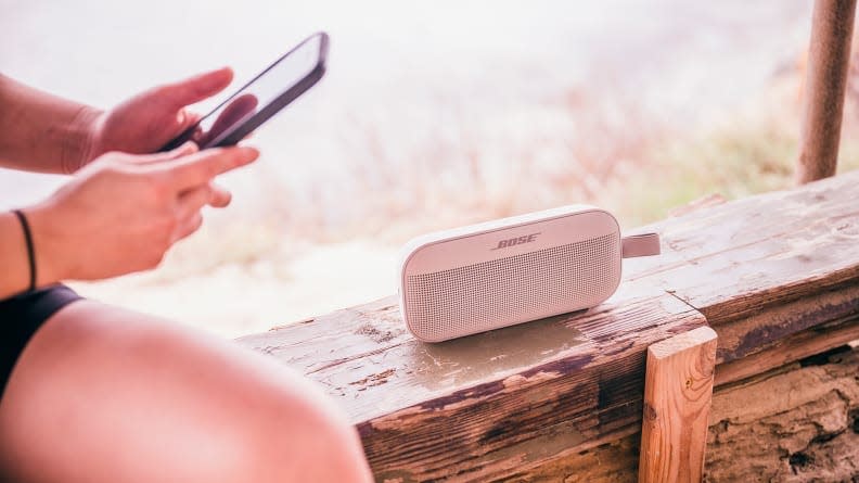 The Bose SoundLink Flex provides amply loud and balanced sound in a compact package.