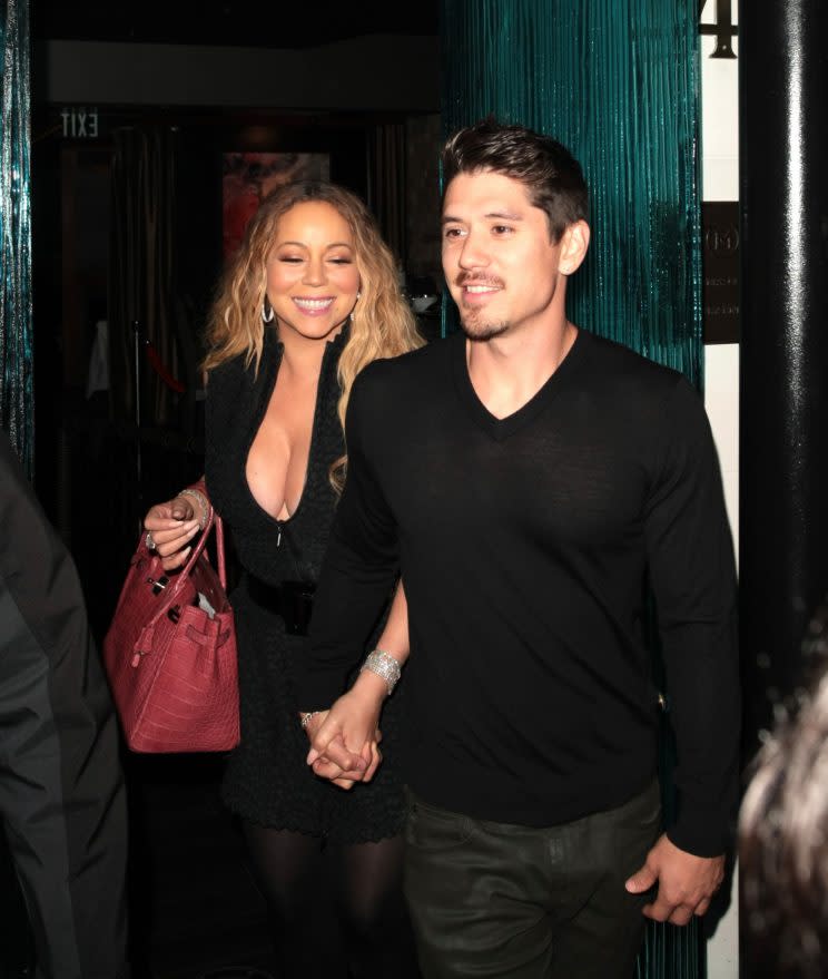 Mariah Carey and Brian Tanaka pictured on a dinner date in Beverly Hills on June 3. (Photo: Splash News)