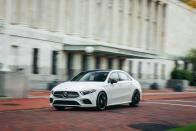 <p>At just more than 179 inches long, the A-class is some three inches shorter than that "four-door coupe," as Mercedes insists on describing it, and yet the packaging is far superior.</p>