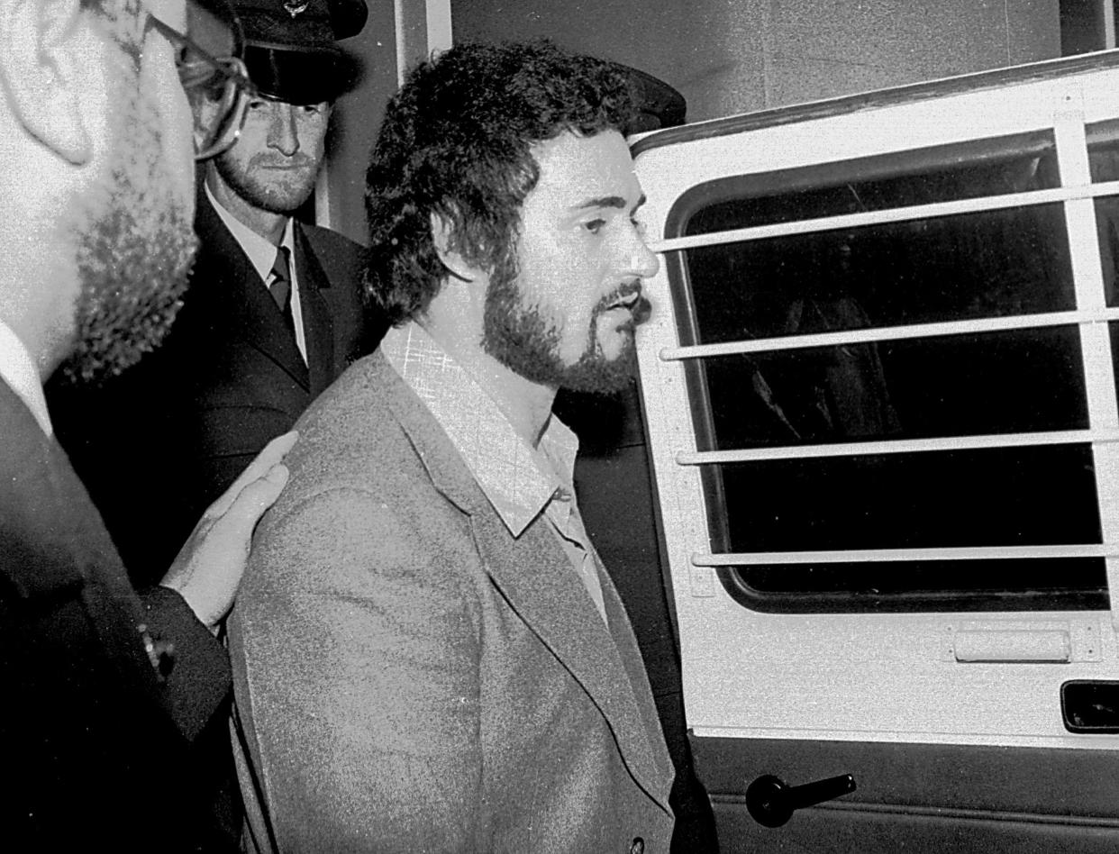 Yorkshire Ripper Peter Sutcliffe photographed in 1983, two years after his arrest. (Alamy)