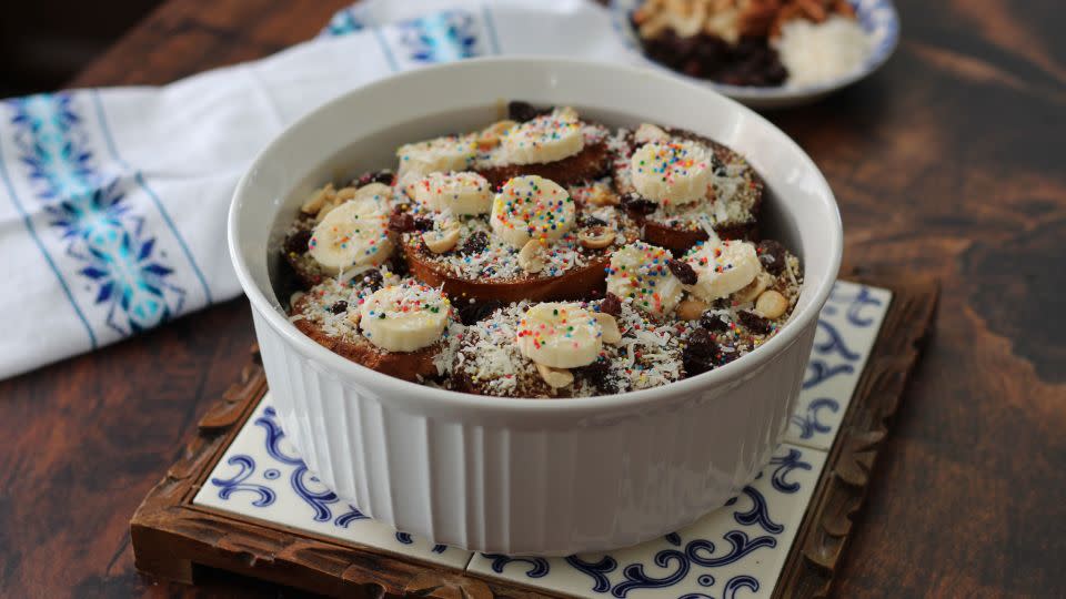 The Mexican dessert capirotada is a next-level bread pudding scented with cinnamon and cloves. - Mely Martinez of Mexico in My Kitchen