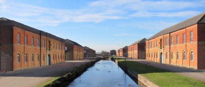 The Royal Ordnance Depot in Weedon, Northants., where the farm was found (Rightmove)