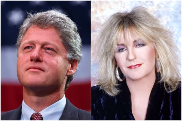 Bill-Clinton-Tribute-McVie - Credit: Ira Wyman/Sygma/Getty Images;  Aaron Rapoport/Corbis/Getty Images