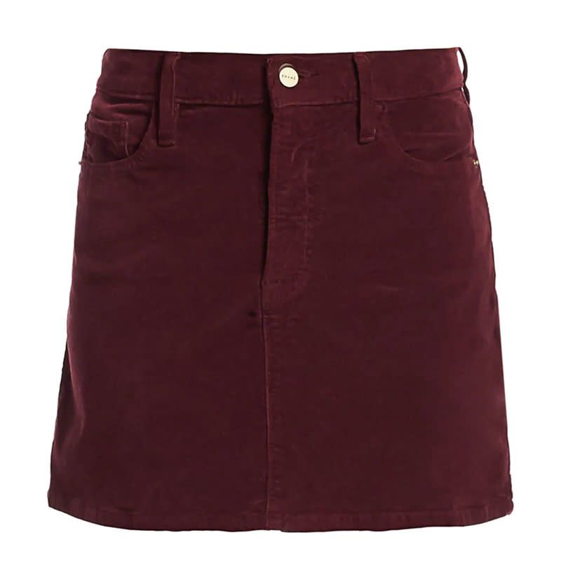 Frame Le Mini Corduroy Skirt