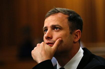 Oscar Pistorius shot dead his girlfriend Reeva Steenkamp in the early hours of Valentine&#39;s Day two years ago Pistorius was convicted of murder on December 3, 2015 by South Africa&#39;s Supreme Court of Appeal, which threw out his earlier conviction on the lesser crime of culpable homicide for killing his girlfriend. (AFP Photo/Siphiwe Sibeko)