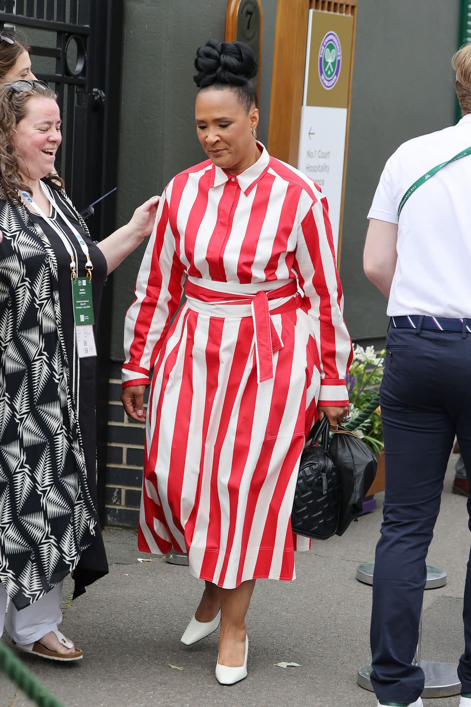 golda rosheuvel attends day one of the wimbledon tennis championships