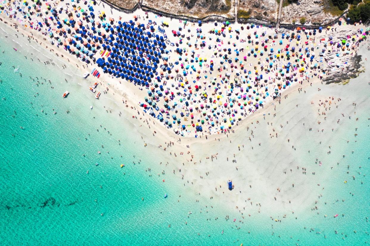 La Pelosa beach has problems with overcrowding: Getty Images/iStockphoto