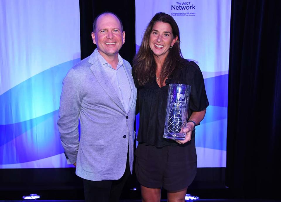 Justin Connolly, president, Disney Platform Distribution, with Laura Gentile, EVP, marketing & social media, ESPN.