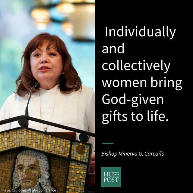 <i>Carca&ntilde;o, the first Hispanic female bishop in the United Methodist Church, on women's God-given gifts:</i><br /><br />"As a Christian, I view feminism as a commitment to women having the opportunity to fully be who God created us to be.<strong>&nbsp;</strong>Creation itself allows us to catch a glimpse of God&rsquo;s amazing creativity with all its beauty, potential and interrelationship.&nbsp;Individually and collectively women bring God-given gifts to life.<strong> </strong>The church has a responsibility to remind the world of the sacredness of all life including that of women. When women suffer because of discrimination due to their gender, everyone suffers through the loss of the gifts women bring to the world."