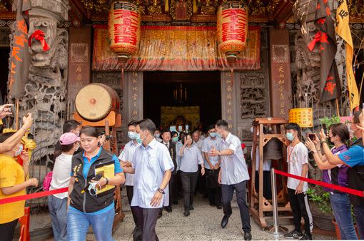  蔡英文今日赴嘉義天后宮參拜，祈求臺灣風調雨順、國泰民安。（圖／總統府提供）