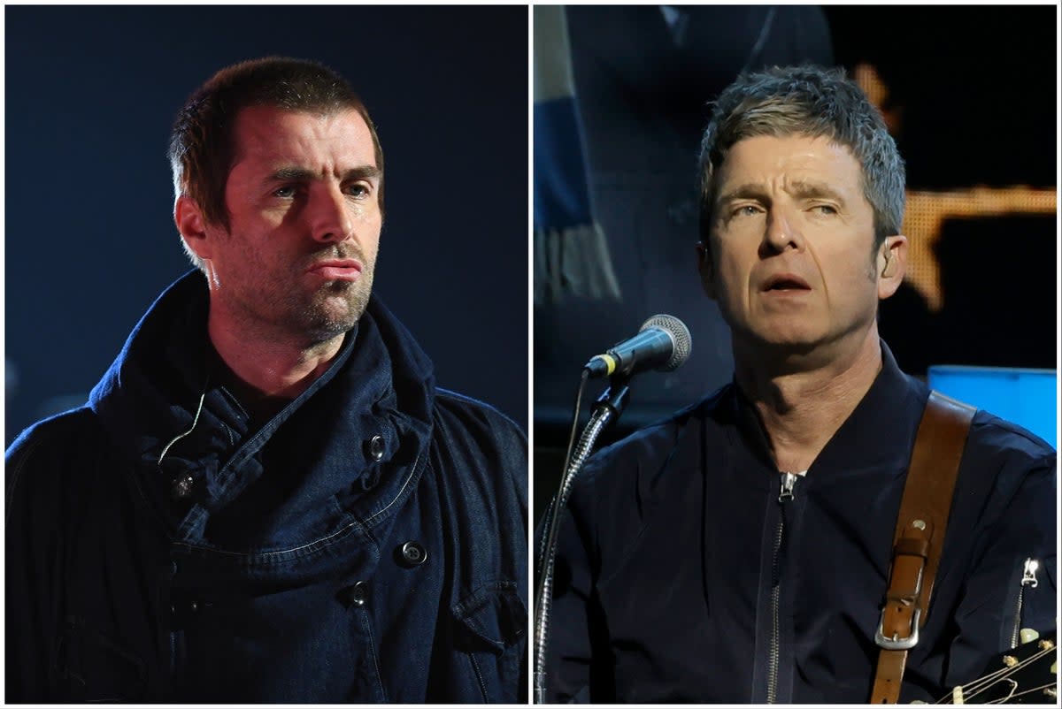 Liam and Noel Gallagher are back in the charts with Oasis’s debut, ‘Definitely Maybe’ (Getty)