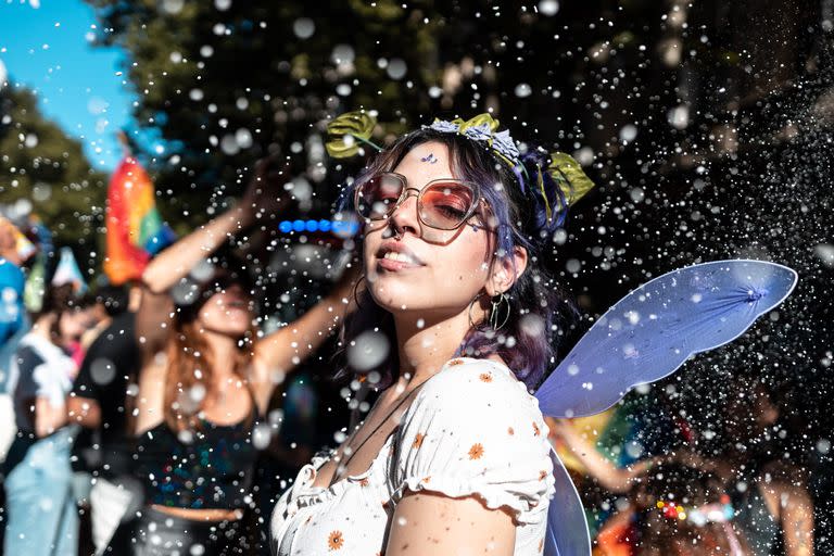 Miles de personas celebraron la 31 Marcha del Orgullo, en Plaza de Mayo