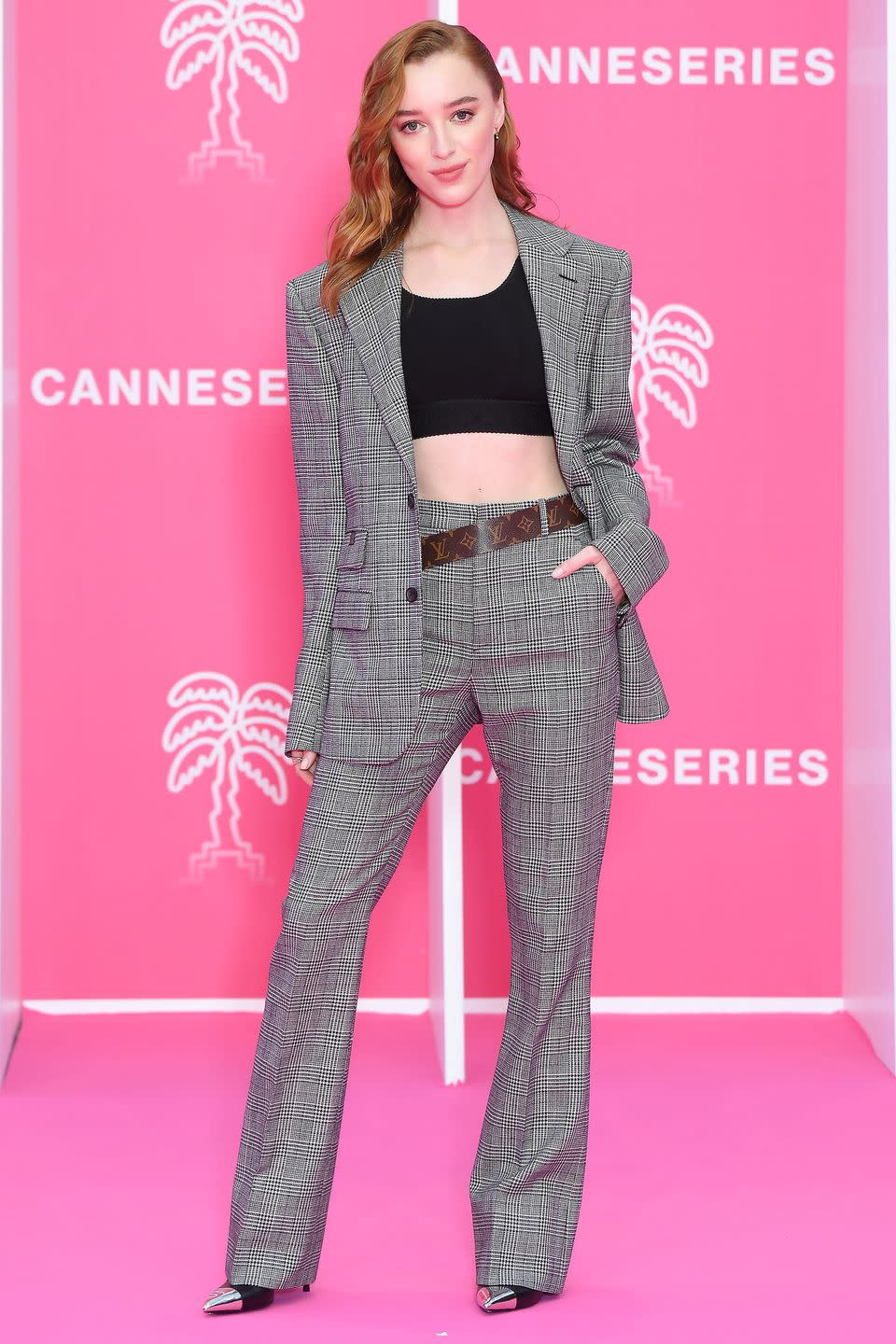 <p><strong>8 October</strong></p><p>Phoebe Dynevor in Louis Vuitton at the Cannes International Series Festival.<br></p>
