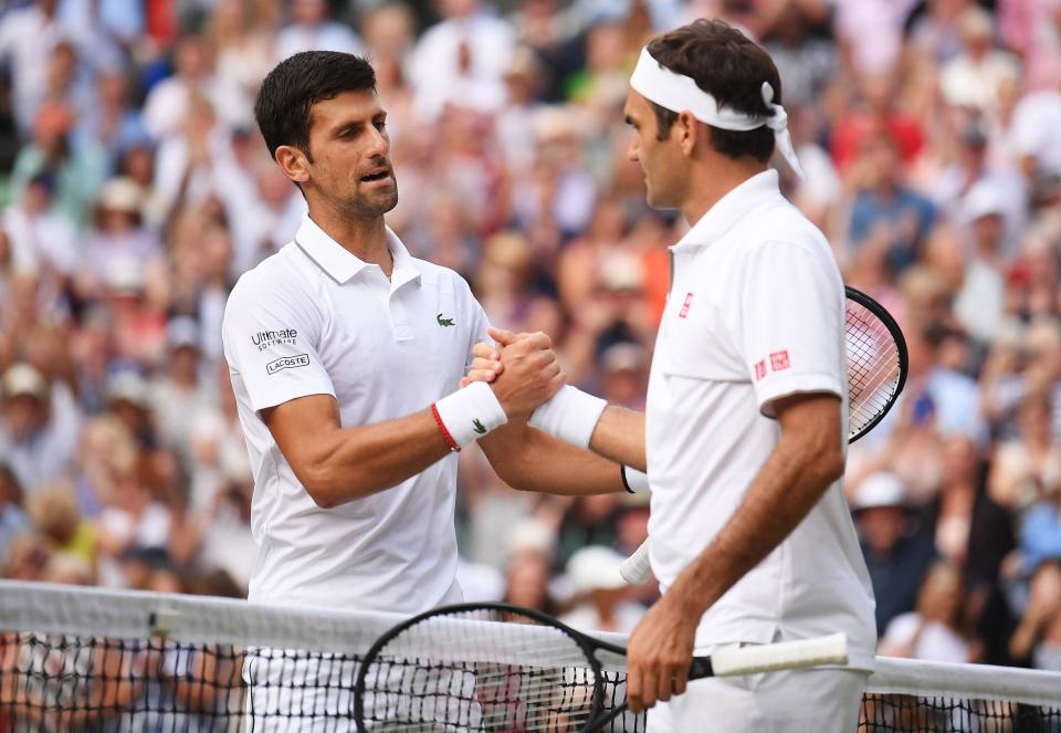 DATE: July 14th, 2019The 2019 Wimbledon final saw a barn burner in one of the longest Wimbledon matches ever. Federer was on his way to finishing his career and this match was the one that ended his career while for Djokovic, the win put him in the sole conversation of being THE best.