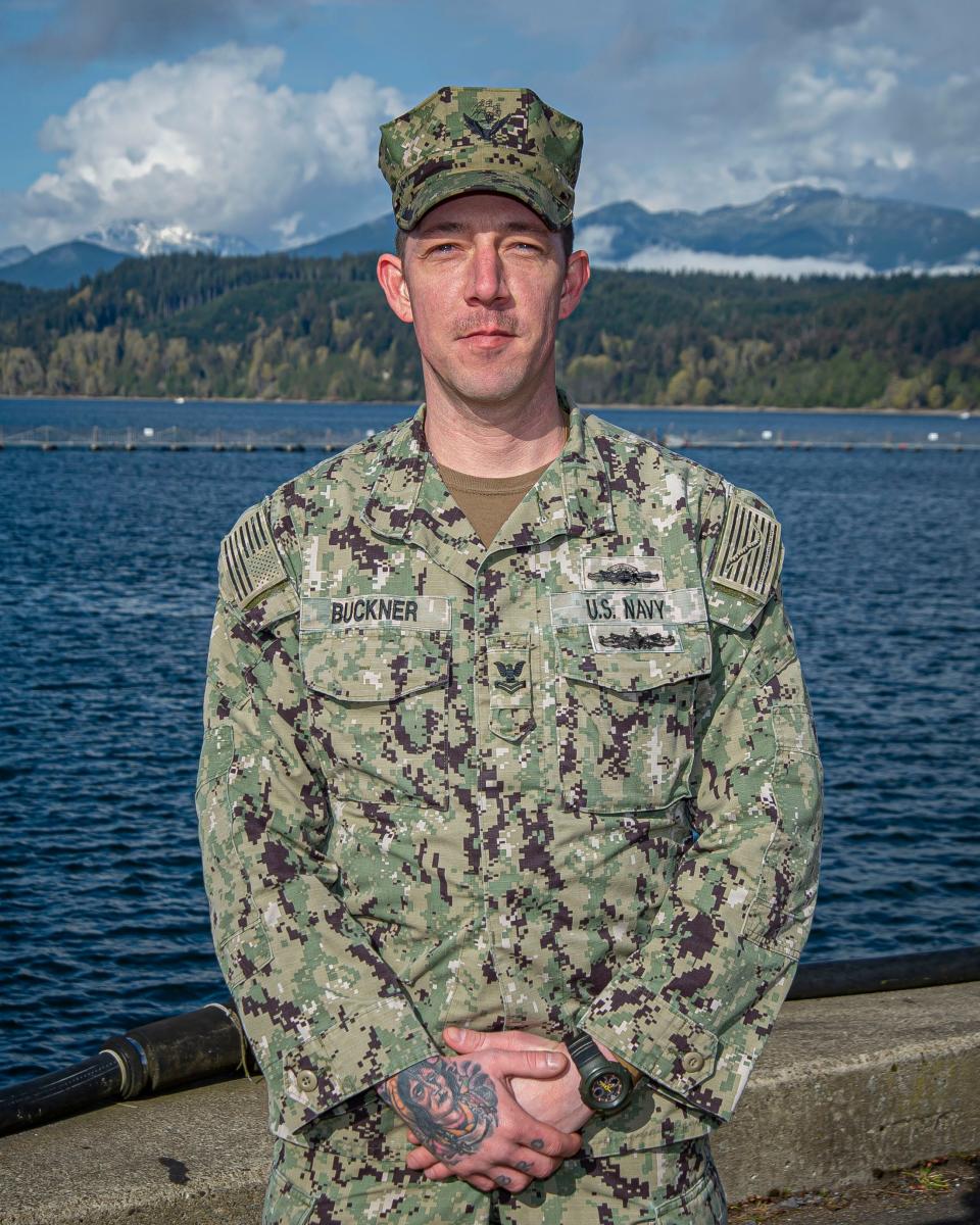 Petty Officer 2nd Class Austin Buckner, an Ocala native, is
stationed at Naval Base Kitsap as a hull technician.