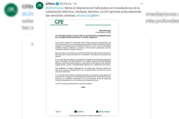 Comunicado CFE