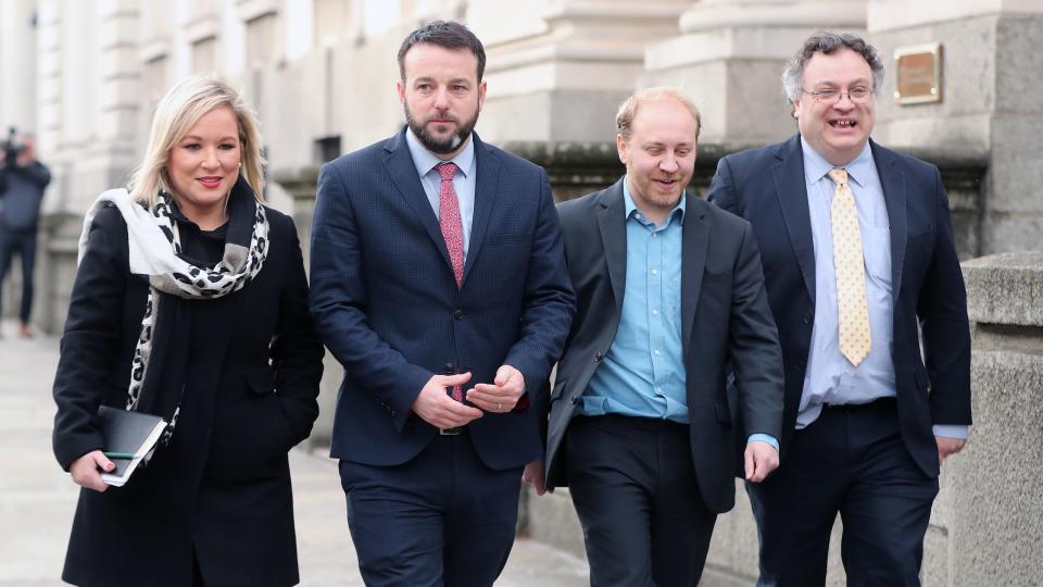 <p>Members of the SDLP, Sinn Fein, Alliance and Northern Ireland Green Party met Taoiseach Leo Varadkar and minister Simon Coveney.</p>