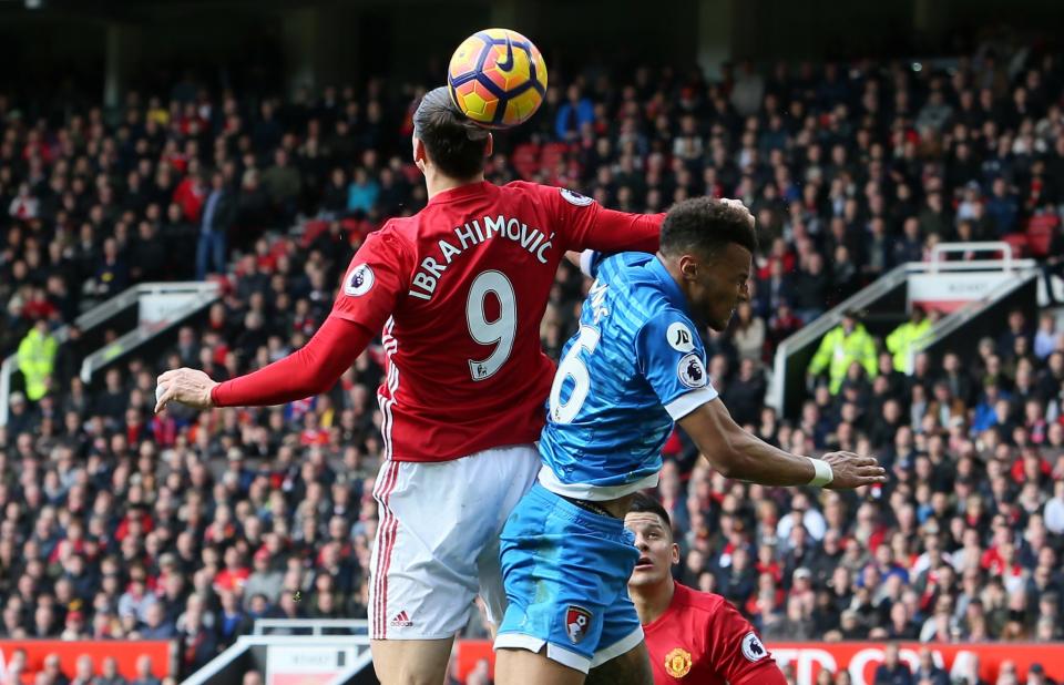 Zlatan ibrahimovic insists he was just protecting himself against Tyrone Mings