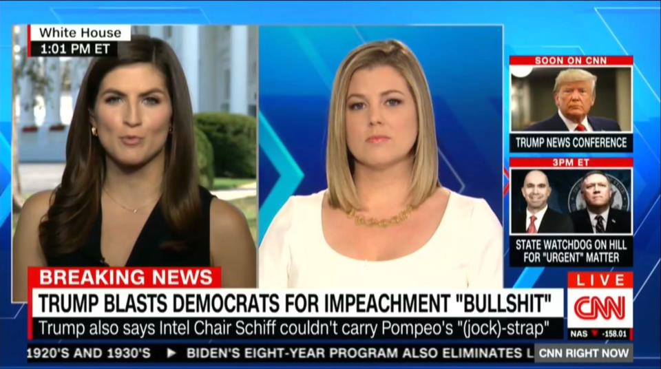 CNN Chyron shows trump bullshit (Photo: CNN)