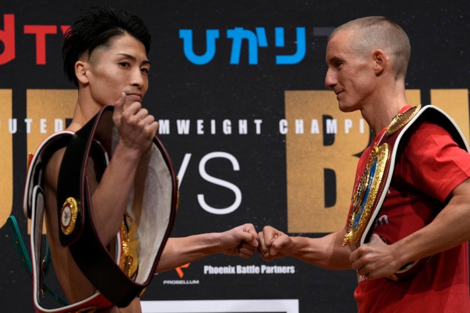 Naoya Inoue and Paul Butler clash for the right to be named undisputed bantamweight king (AP)