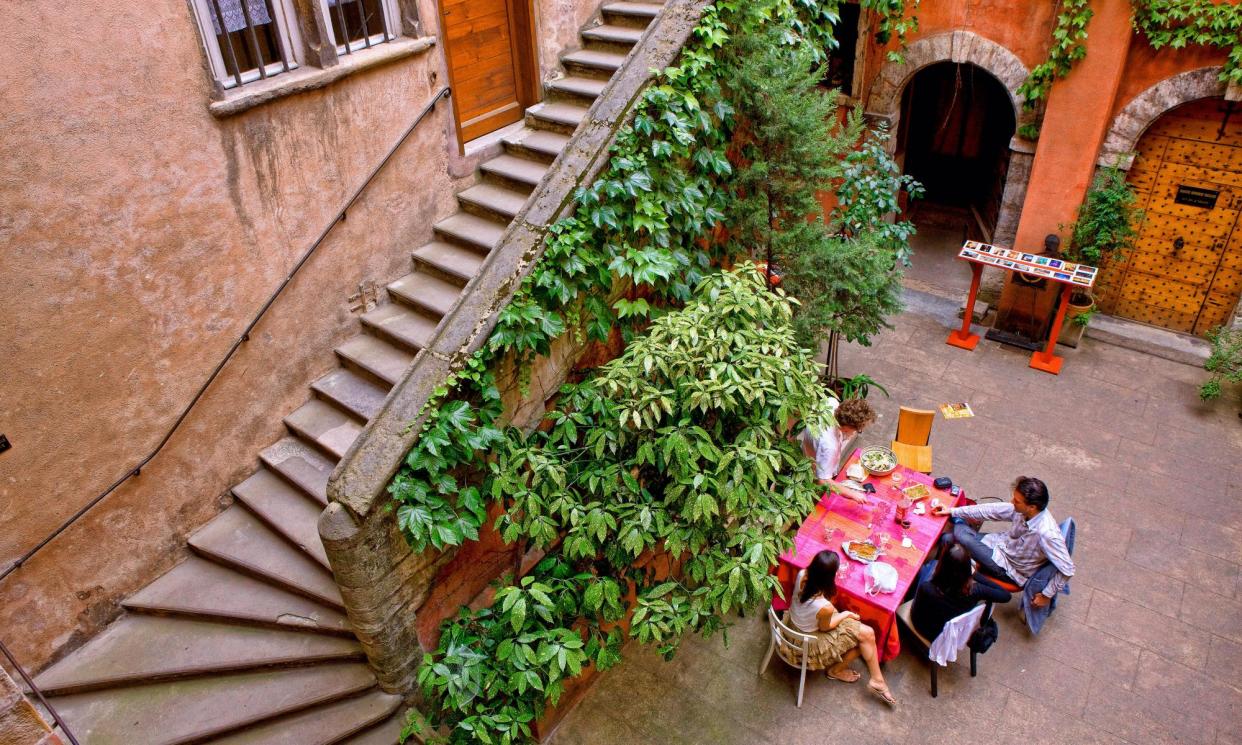 <span>A courtyard in old Lyon.</span><span>Photograph: Art Kowalsky/Alamy</span>