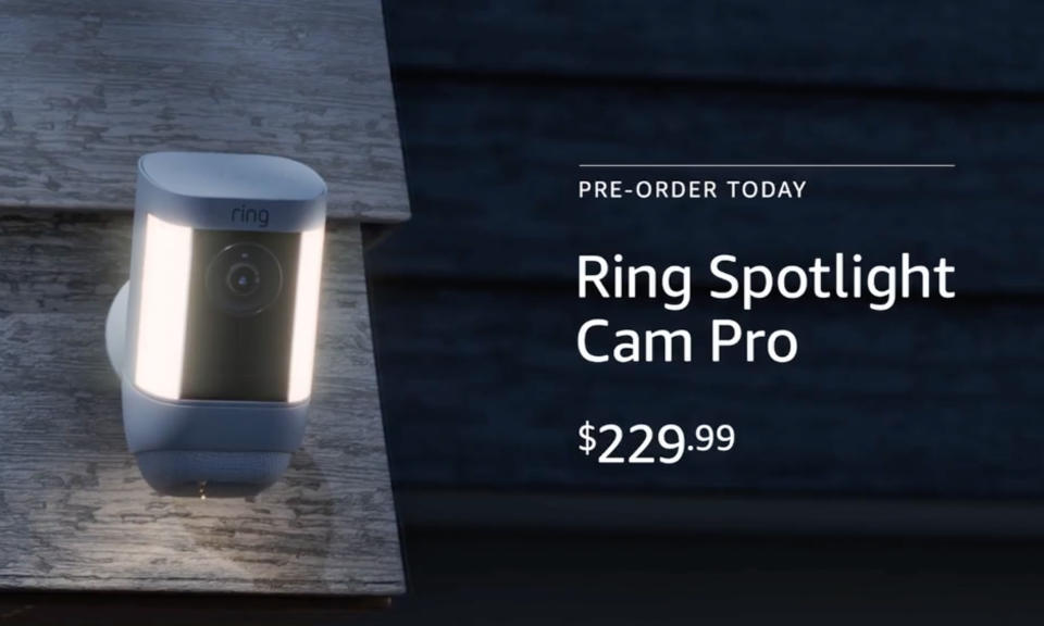 Amazon Ring Spotlight Cam Pro