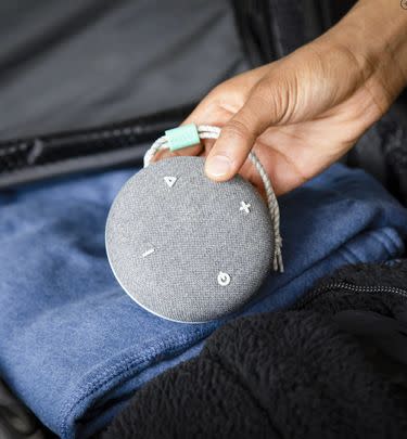 A Snooz Go sleeper that's a travel-friendly sound machine, Bluetooth speaker and night light all in one