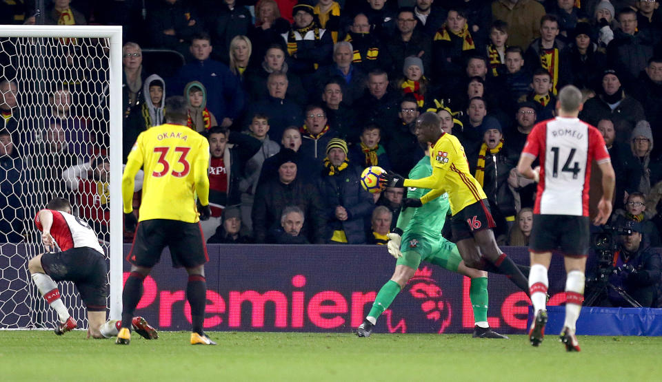 Abdoulaye Doucoure scores against Southampton