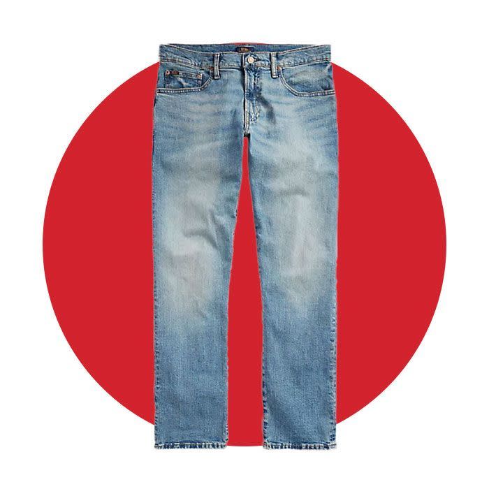 <p><a href="https://go.redirectingat.com?id=74968X1596630&url=https%3A%2F%2Fwww.ralphlauren.com%2Fmen-clothing-jeans%2Fparkside-active-taper-stretch-jean%2F646608.html&sref=https%3A%2F%2Fwww.menshealth.com%2Fstyle%2Fa60297687%2Fdenim-with-moves%2F" rel="nofollow noopener" target="_blank" data-ylk="slk:Shop Now;elm:context_link;itc:0;sec:content-canvas" class="link rapid-noclick-resp">Shop Now</a></p><p>Parkside Active Taper Stretch Jean</p><p>ralphlauren.com</p><p>$148.00</p>