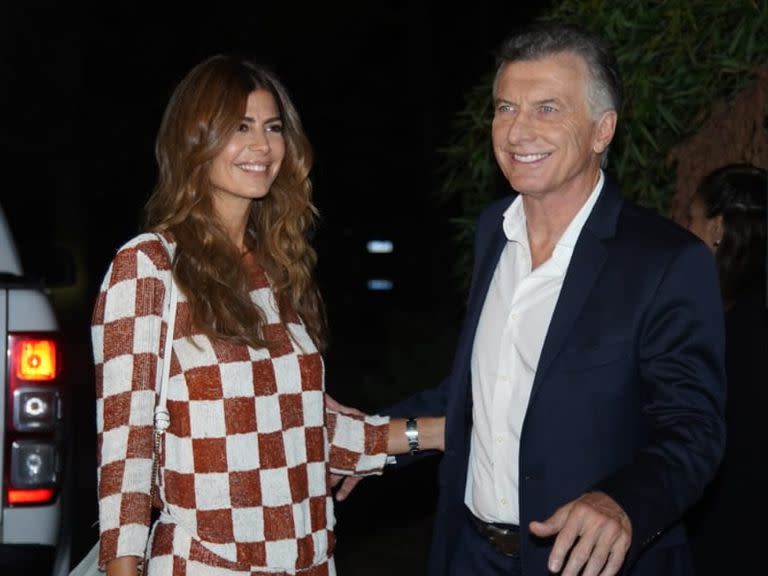 Juliana Awada y Mauricio Macri en la boda de María Eugenia Vidal y Enrique Sacco