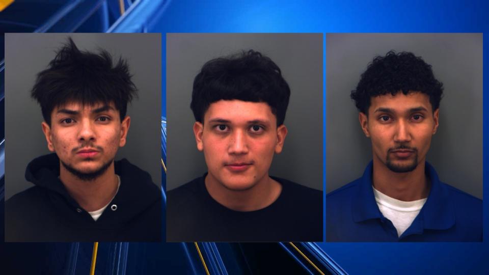 Police arrested Elijah Richard Garcia, Jesus Dominguez and Luis Arturo Dominguez and charged them with aggravated assault.