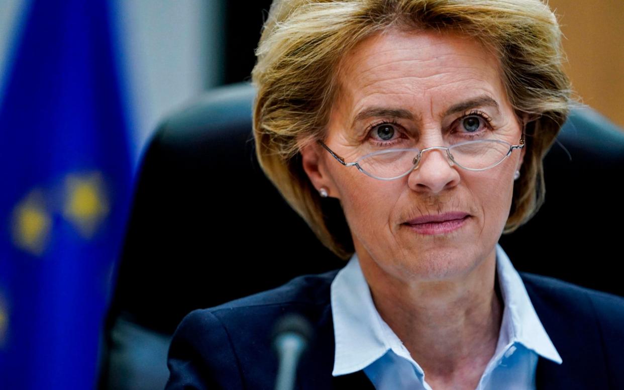 Ursula von der Leyen, the president of the European Commission, is a close ally of Angela Merkel - AFP