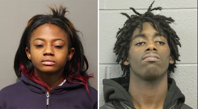 Brittany Covington (left) and Jordan Hill (right). Source: Twitter/Chicago Police