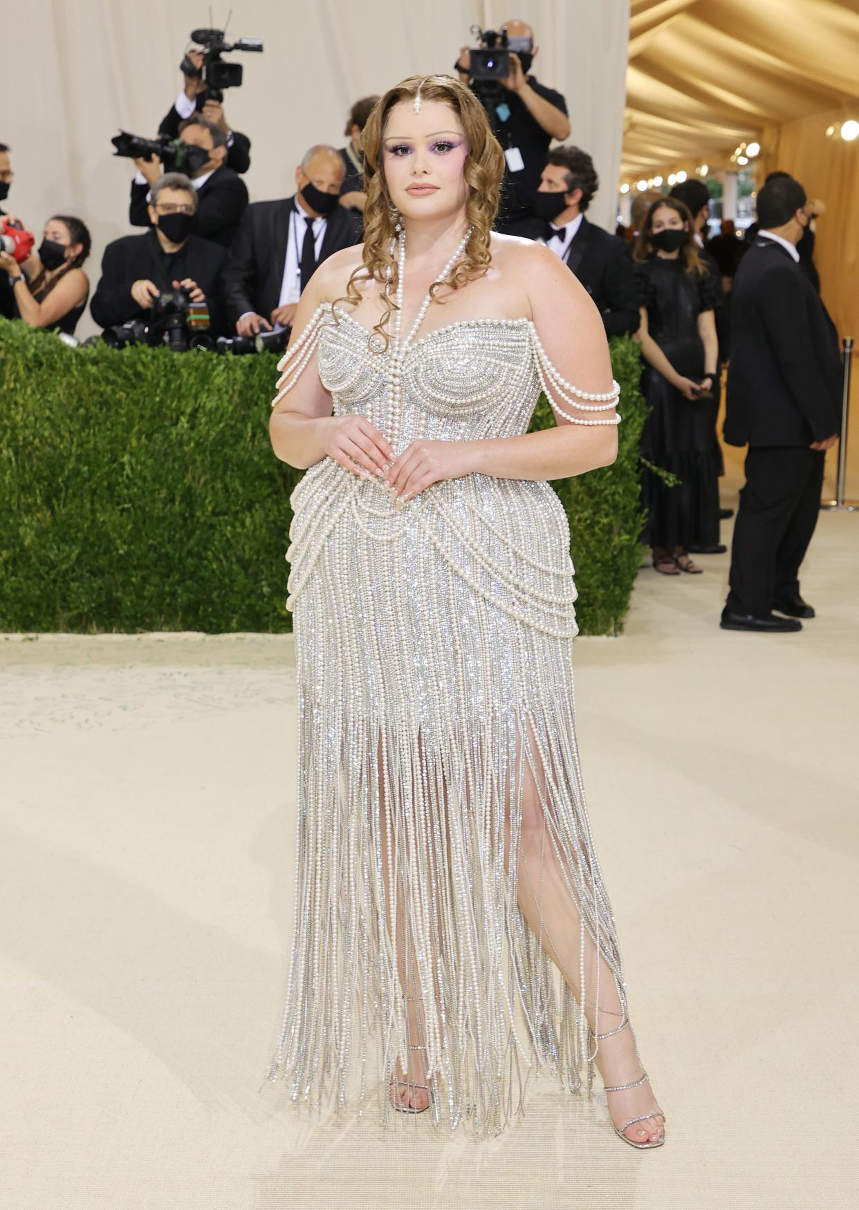 Barbie Ferreira attends The 2021 Met Gala Celebrating In America: A Lexicon Of Fashion at Metropolitan Museum of Art on Sept. 13, 2021 in New York.