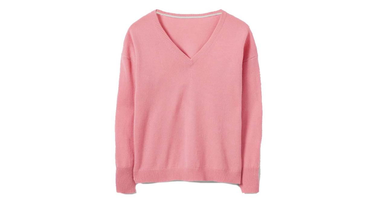 Cashmere V-Neck Relaxed Jumper 