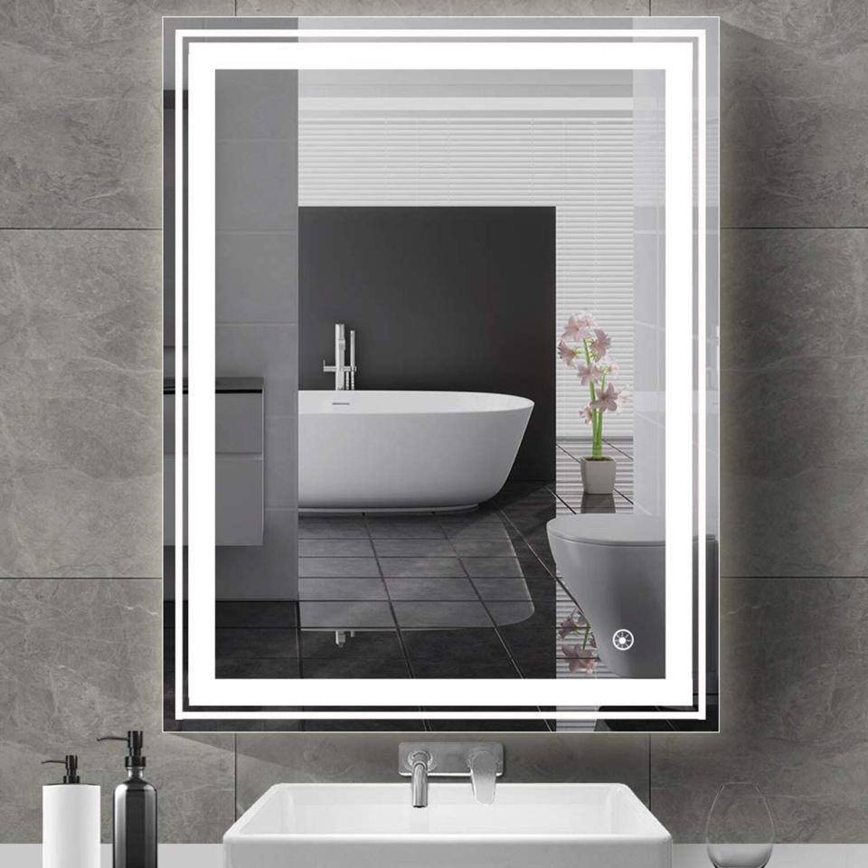 Qimh 36 x 28 Inch Bathroom LED Vanity Mirror with Light