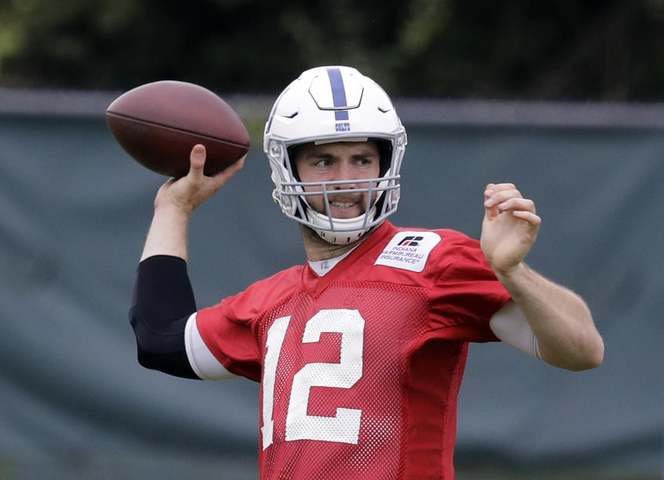 Indianapolis Colts quarterback Andrew Luck missed all last season after shoulder surgery. (AP)