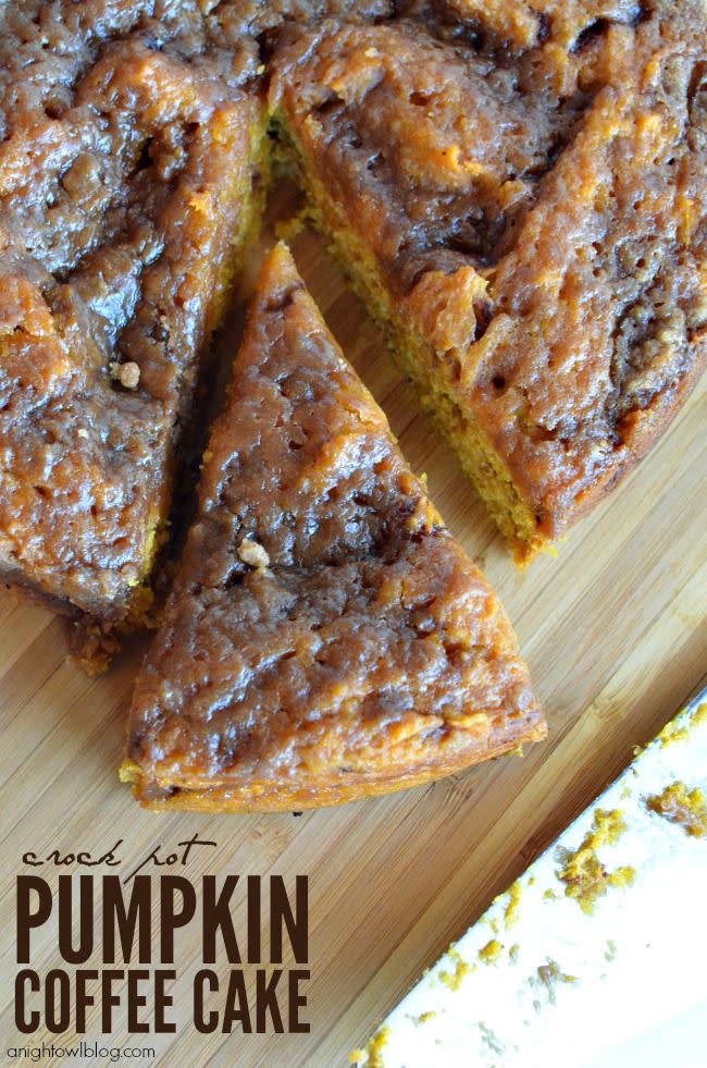 Crock Pot Pumpkin Coffee Cake