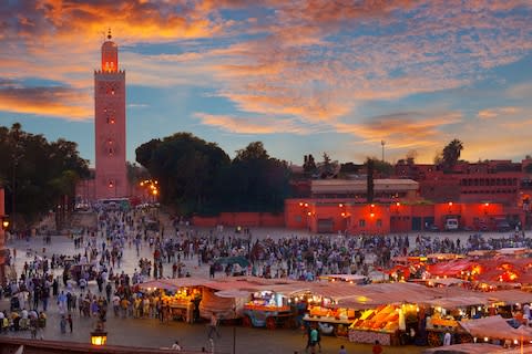 The Djemaa-el Fna food market in Marrakesh - Credit: Jose Ignacio Soto - Fotolia